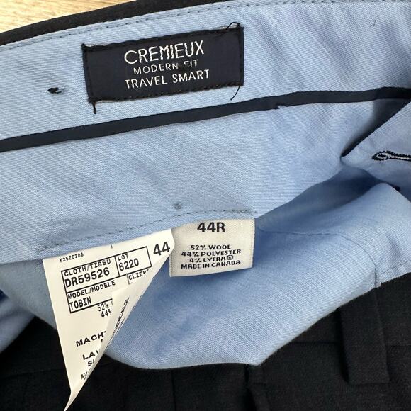 Daniel Cremieux Tobin Modern Fit Travel Smart Dress Pants Blue 44 - Picture 3 of 13